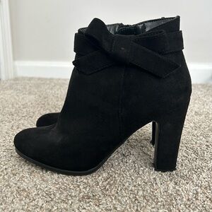 Black Bow Ankle Boots